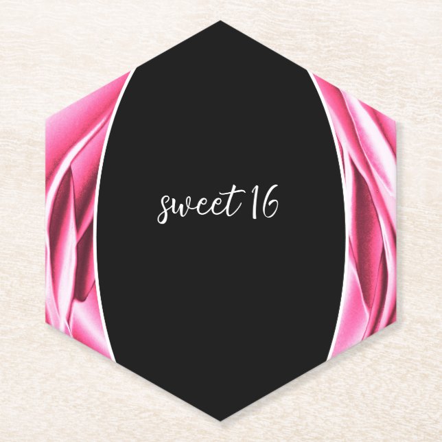 Rosa rosa rosa Untersetzer (Vorderseite)