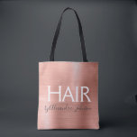Rosa Rosa - Rose Gold Foil Haare Treppenaufgang -<br><div class="desc">Blush Pink - Rose Gold Foil Haar Stylist - Salon liefert Werbebeutel für Shampoo,  Schere oder Clippern. Der Name und der Beruf des Unternehmens können geändert werden,  um für jede Art von Unternehmen verwendet zu werden. Bitte kontaktieren Sie den Designer,  um weitere passende Artikel zu erhalten.</div>