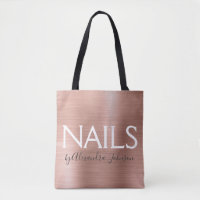 Rosa Rosa - Rose Gold Foil Nails - Salon