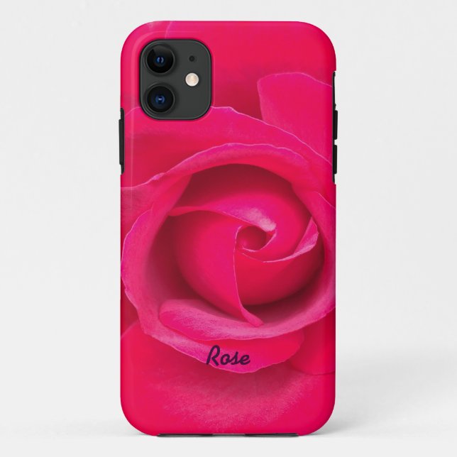 Rosa Rosa Rose Personalisiert Case-Mate iPhone Hülle (Rückseite)