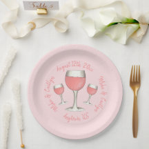Rosa Rosa Rose Rosé Brautparty