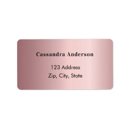 Rosa Rosa-Rücksendetikett Adressaufkleber