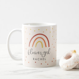 Rosa Rosa Terracotta Rainbow Custom Flower Girl Kaffeetasse