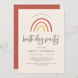 Rosa Rosa Terracotta Rainbow Giro del Malcantone Einladung