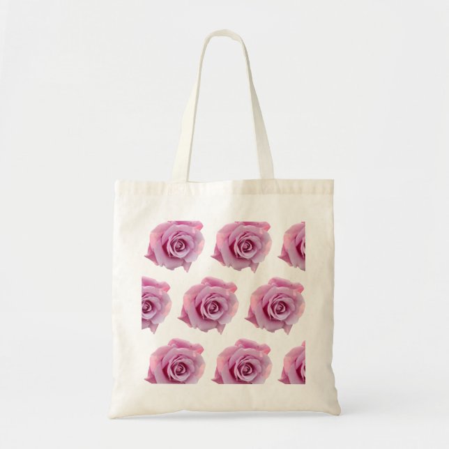 Rosa Rosa Tragetasche (Vorne)