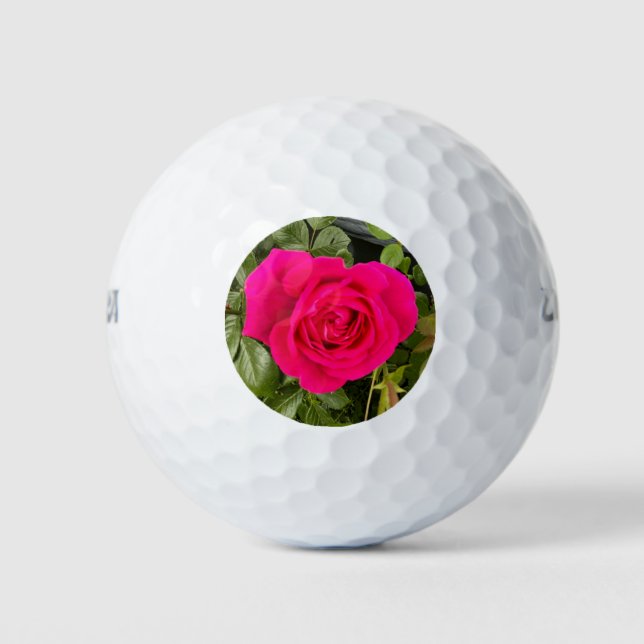 Rosa Rose #4 Golfball (Vorderseite)