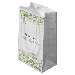 Rosa Rose Alte Wand Vintage Stilzeitschrift Hochze Kleine Geschenktüte