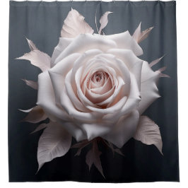 Rosa Rose auf dunklem Hintergrund Duschvorhang