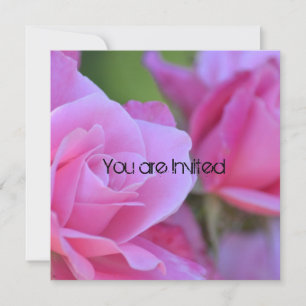 Rosa Rose Baby Dusche Einladung