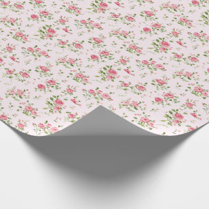 Rosa Rose Baby Dusche Geschenkpapier