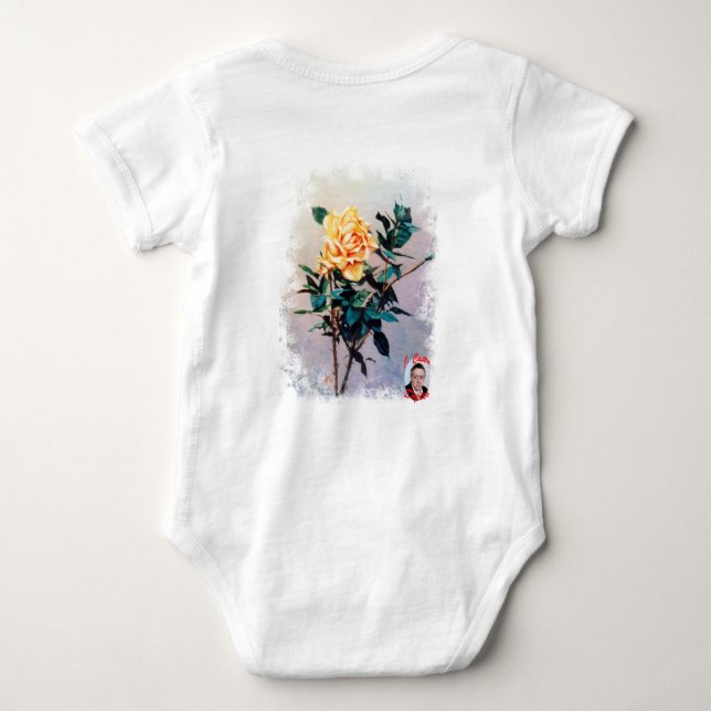 Rosa/Rose Baby Strampler (Rückseite)