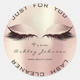 Rosa Rose Beauty Glitzer Blush Lash Makeuaner Runder Aufkleber
