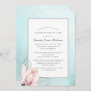 Rosa Rose Blau Blütenfarbe Farbe Dankeskarte