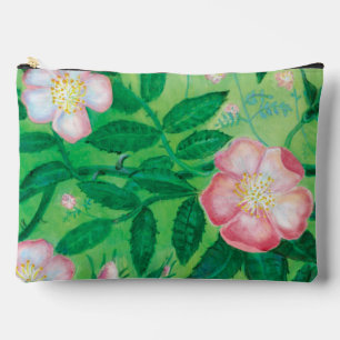 Rosa Rose blühend Zubehörtasche