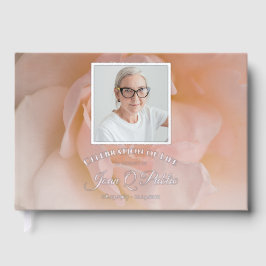 Rosa Rose Blume - Feier des Lebens Gästebuch