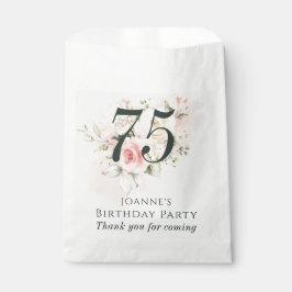 Rosa Rose Blumenbunch jeden Alters Geburtstagspart Geschenktütchen