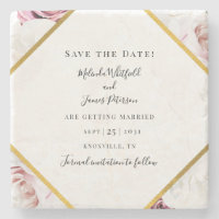 Rosa-Rose-Blumengeometrie Save the Date