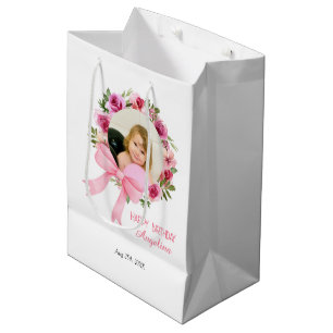 Rosa Rose Blumenkranz Foto Geburtstag Mittlere Geschenktüte