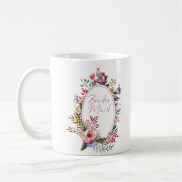 Rosa Rose Blush Blumenhain Kaffeemaschine Tasse