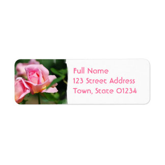 Rosa Rose Bud Mailing Labels