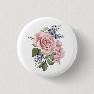 Rosa Rose Button