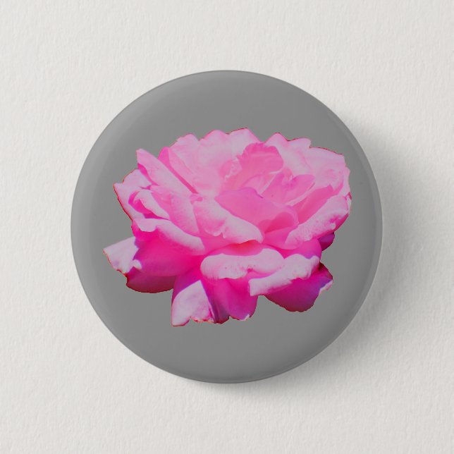 rosa Rose Button (Vorderseite)