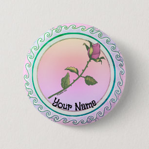 Rosa Rose Button