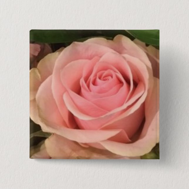 Rosa Rose Button (Vorderseite)