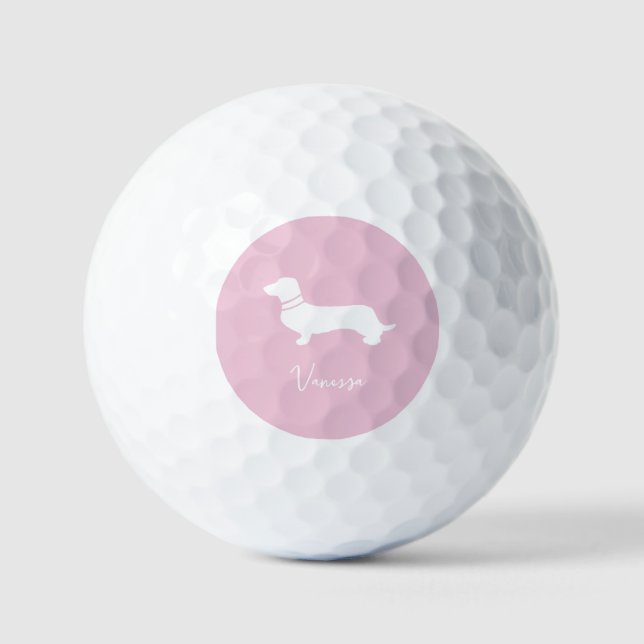 Rosa rosé Champagner moderne benutzerdefinierte Da Golfball (Vorderseite)