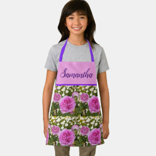 Rosa Rose der Vintagen Rose Blume Foto Schürze