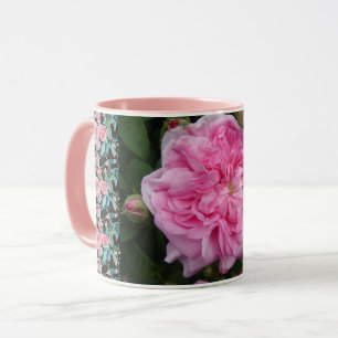 Rosa Rose der Vintagen Rose Blume Foto Tasse