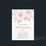 Rosa Rose Elegante Frauen 30. Geburtstag Party Einladung<br><div class="desc">Rosa Blush Rose Elegante Frauen 30. Geburtstagsfeier Party Einladung Siehe Matching Collection In Nest und Nest Store</div>