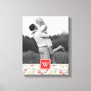 Rosa Rose Elegantes Hintergrundbild Foto mit Mon Leinwanddruck