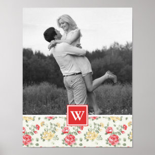 Rosa Rose Elegantes Hintergrundbild   Foto mit Mon Poster