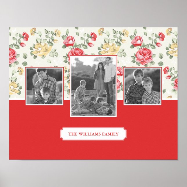 Rosa Rose Elegantes Hintergrundbild | Fotos und Te Poster (Vorne)