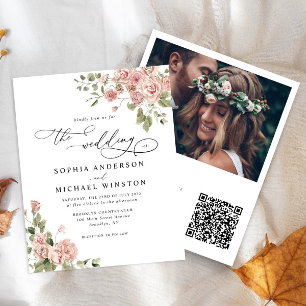 Rosa Rose Foto Hochzeitsfeier im Mittelalter einla