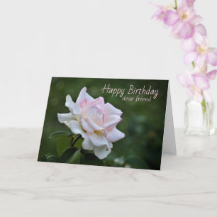 Rosa Rose Geburtstagswünsche für Friend Card Karte