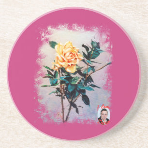 Rosa/Rose Getränkeuntersetzer