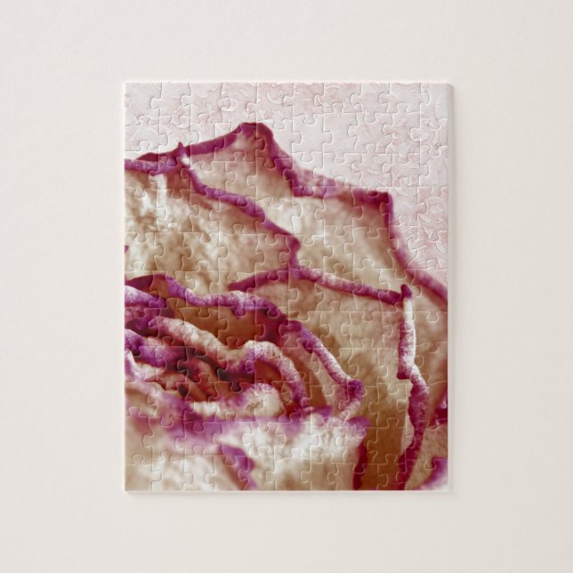Rosa Rose getrocknet Puzzle (Vertikal)