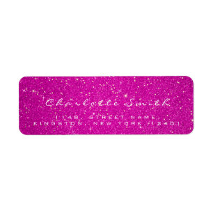 Rosa Rose Glitzer UAWG Hot Rose Gold Confetti Name