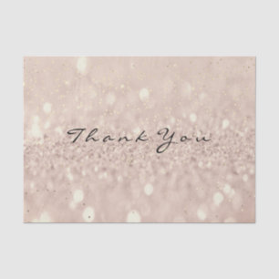 Rosa Rose Gold Blush Glitzer Danke Blush Seidenpapier