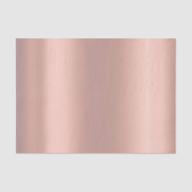 Rosa Rose Gold Blush Metallic Pulver Peach Seidenpapier (Vorderseite)