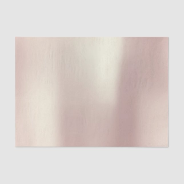 Rosa Rose Gold Blush Metallic Pulver Seidenpapier (Vorderseite)