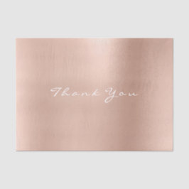 Rosa Rose Gold Blush Metallic Vielen Dank Seidenpapier
