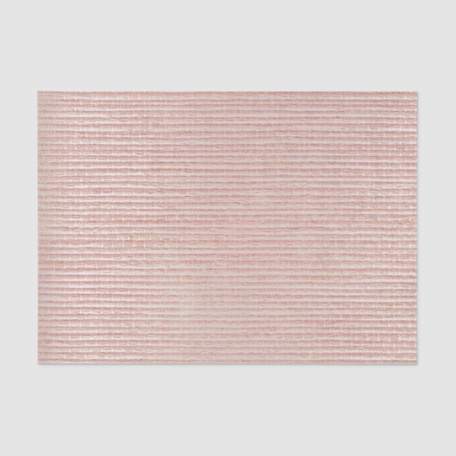 Rosa Rose Gold Blush Metallischer Peach Silver Mat Seidenpapier (Vorderseite)