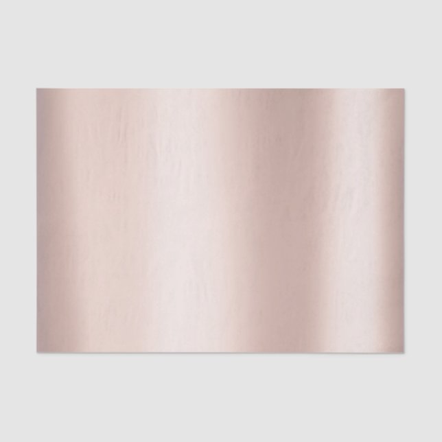 Rosa Rose Gold Blush Metallisches Pulver Blush Seidenpapier (Vorderseite)