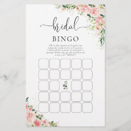 Rosa Rose Gold Brautparty Bingo