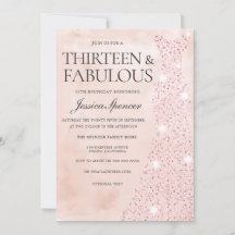 Rosa Rose Gold Dress 13 & Fabulous 13. Geburtstag