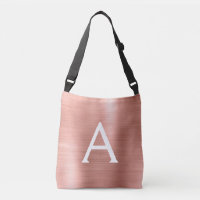 Rosa Rose Gold Edelstahl Monogramm