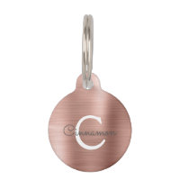 Rosa Rose Gold Foil Metallic Monogram Name